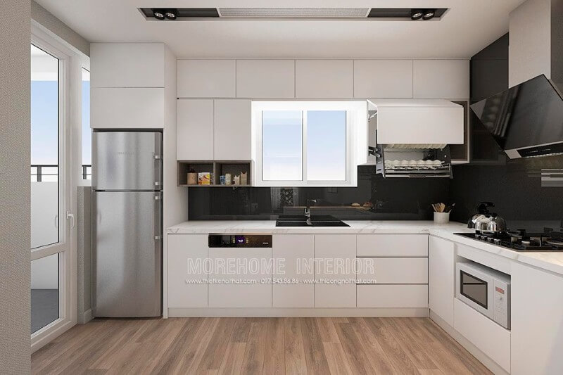 TOP các mẫu tủ bếp chung cư sang trọng và tiện nghi