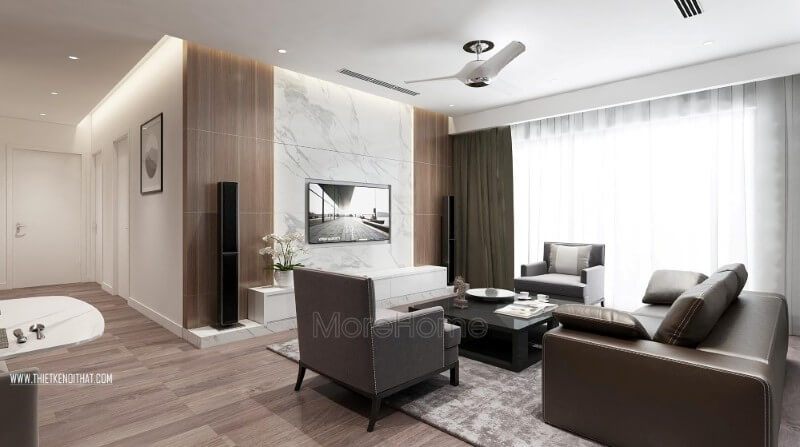 Mẫu thiết kế nội thất căn hộ cao cấp Imperia Garden đẹp