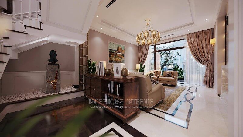 Mẫu bàn trang trí phòng khách bằng gỗ đẹp cao cấp