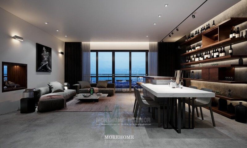 Mẫu sofa hiện đại cung cấp cho gia chủ một không gian tiếp khách mới lạ và ấm cúng.